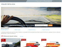 Tablet Screenshot of alquilovehiculos.com